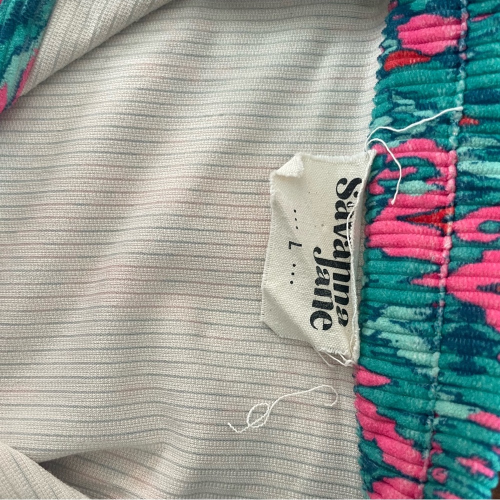 Savanna Jane Pink and Teal Knit Top